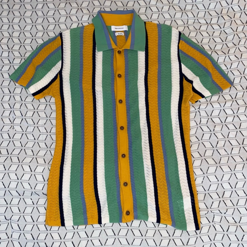 men’s polo button down